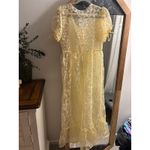 Anthropologie  Sheet Organza Floral Maxi Dress Photo 4
