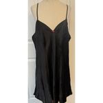VTG Satin Nightgown & Robe Set Sz LG Black/Red Floral Sexy Nightie Feminine EUC Photo 1