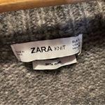 ZARA wool lace up gray sweater Photo 5