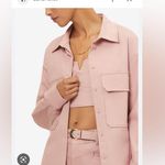 Revolve NICHOLAS Calista Shacket Shirt Jacket in Rose Pink Size 4 Photo 2