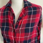 Rails  • Red Plaid Crimson Navy Clara Button Down Top Photo 5