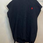 Yummyyoung Women Black Mini Heart Sleeveless minimalist Sweater Hoodie Vest|SZ:L Size L Photo 2