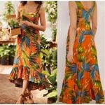 Soft Surroundings  NWT Sleeveless Tropical Floral FABIANA Hi-Low Maxi Dress size Photo 1