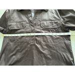 Madewell $88 Utility Stretch Slim Long Sleeve Shirt Top Dark Carob Sz S NS410 Photo 14