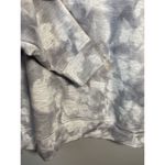 Athleta Studio To Street Small Gray White Sweatshirt Crew Neck Printed Preppy Photo 4