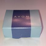 Avon Tiny Angel Birthstone Pin March Simulated Aquamarine CZ Heart Pin Photo 5