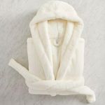 Pottery Barn  Fireside Robe White One Size Photo 0