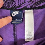 Nike Women’s logo purple/black leggings M Photo 2