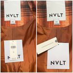 Anthropologie NWT NVLT Plaid Belted Trench Coat by  sz M Photo 15