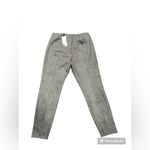 Tahari Faux Leather Ankle Length Skinny Leggings Size M- Mushroom- NWT Photo 1