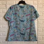 Peanuts snoopy "a friend request" laptop computer print scrub top size M scrubs White Size M Photo 7