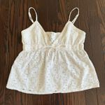 John Galt  White Eyelet Tank Top Photo 0