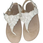 FitFlop Floretta Fluer Slingback Sandal Mule Cream Tan 100% Leather Size 8 Photo 0