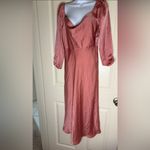 Lush Clothing COWL NECK LONG SLEEVE MIDI DRESS IN MAUVE WOODS Photo 4