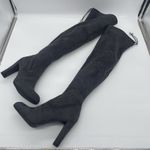 Sam Edelman Womens 8 Boots Kent Over the Knee Dark Gray Soft Vegan Suede Hi Heel Photo 2