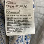 H&M  Paisley and flower print dress blue and white sz 4  Photo 8