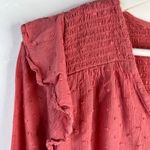 Loft Size L Top Clip Dot Smocked Ruffle V Photo 7