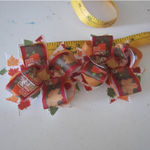 Fall Leaf Hair Ribbon For Girls 4" Boutique Bow Hair Bows Set Of 2 Photo 6