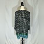 J. Jill Peacock Print 3/4 Sleeve Tunic Top Photo 3