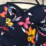 Band of Gypsies jumpsuit with built in pads size small, Ave blue floral, adjustable straps, smocked back, wide leg, pit to pit is 14, length from top to bottom is 48 Photo 2