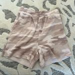 American Eagle Outfitters AEO Tan Cream Camo Print Longline Sweat Shorts Size S Photo 0