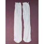 Lovers + Friends Diana Socks in White One Size New Womens Heart Photo 4