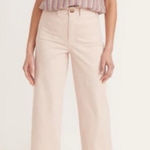 Marine layer  Bridget Slim Wide Leg Crop in Peach Whip Photo 0