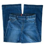 Spanx Women’s Seamed Front Wide Leg Pull On Stretch Jeans Vintage Indigo Size XL Photo 3