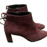 Stuart Weitzman  Gardner Maroon Suede Boots Size 7 New Photo 3