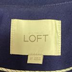 Ann Taylor Loft Blue Long Sleeve V Neck Open Front Career Blazer Coat Jacket 8 Photo 2