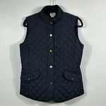 st. john's bay St. John’s Bay Black Vest Lightweight Gold Buttons Women Size Medium Photo 0