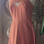 Vintage Embroidered Jumper Dress Women's SIZE 8/10 cottagecore academia garden Photo 0