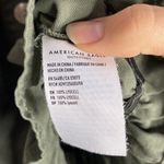 American Eagle lyocell cropped ruffled utility top with patch pockets size S Photo 8