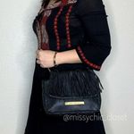 Steve Madden Black Fringe Crossbody/Shoulder Bag Photo 1