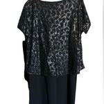 Lane Bryant New Lace Sequins Blouse Mini Dress in Black 20 Photo 1