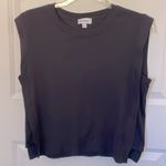 Evereve  Black Otis Rib Side Panel Tank Large Photo 3