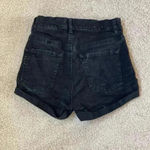 Garage  Super soft high rise black jean shorts in size 0 Photo 1