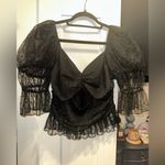LPA NWOT  Dolores Top in Black $158 MSRP Photo 3