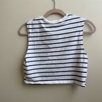 ZARA  black & white stretch crop top Size Large Photo 2