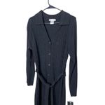 Uniform John Paul Richard Black‎ Cable Knit Long Sleeve Sweater Dress Size M Black Size M Photo 1