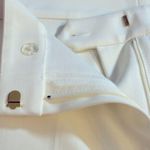 St. John Caviar Off White Pants Size 6 Photo 4