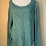 Forever 21  + Ocean Green Scoop Neck Loose Knit Sweater 2X Photo 0