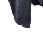 frame denim Frame NWTS Felicity Silk Navy Blue Long Sleeve Button Sleeve Blouse size large Photo 5