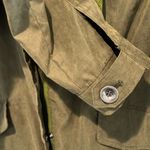 Brandy Melville The Hailey Utility Jacket Hooded Zip Up Army Green One Size Photo 6