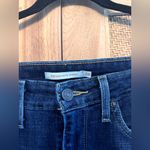 Levi's  High Rise Skinny Jeans Raw Hem Size 28 Dark Wash Stretch Size 6 Photo 2