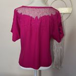 made in Hawaii floral embroidered mesh top Photo 36