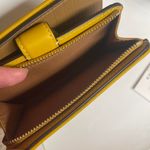 Coach Yellow Gold Tabby Smooth Leather Medium SnapClosure Wallet Photo 4
