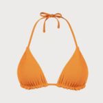 BERLOOK Orange Reversible Halter Triangle Bikini Top ONLY 70 Size XS Photo 8