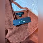 Lulus NEW LULU’S Modena Rust Brown Knit Dolman Sleeve Bodycon Sweater Dress size XS Photo 8