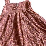 Free People  Tabitha Floral Print Mini Dress Sleeveless Tiered Lace Trim Small Photo 5